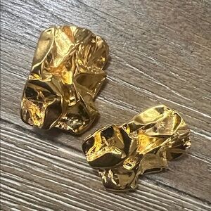 Gold Nugget Earrings